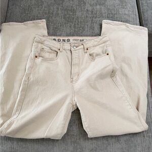 SONG Cream Street Jeans straight/wide leg high rise